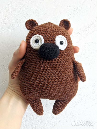 Игрушка вязаная Медведь