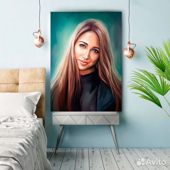 Портрет по фотографии. Подарок на Новый год