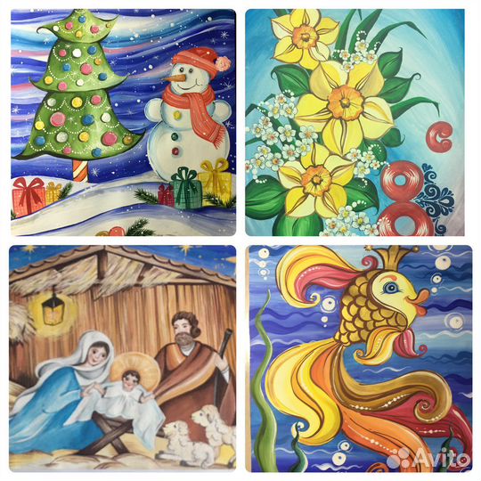 Рисунки в садик и школу