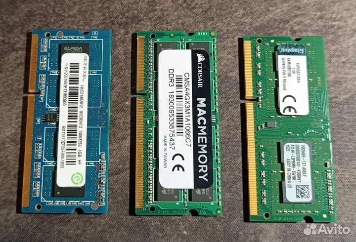 Оперативная память для ноутбука ddr3 4gb