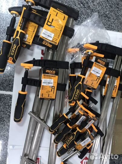 Струбцина ingco в ассортименте