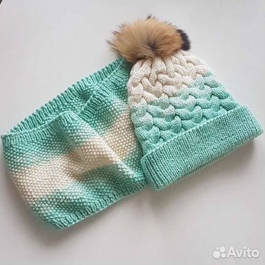 Шапка и снуд, 50-52