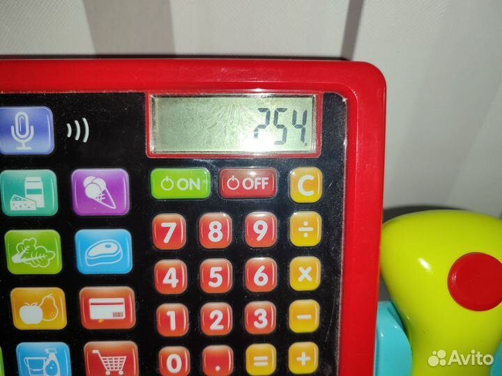 Игрушечная касса с деньгами