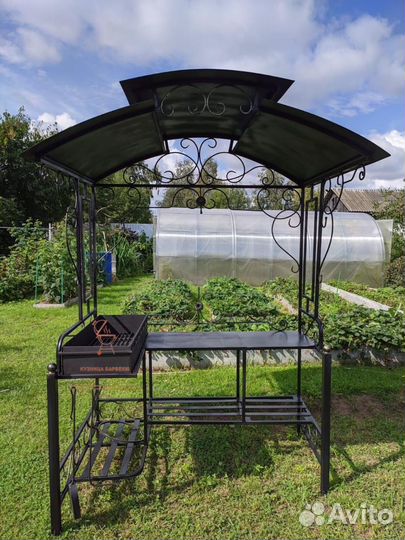 Мангал с крышей