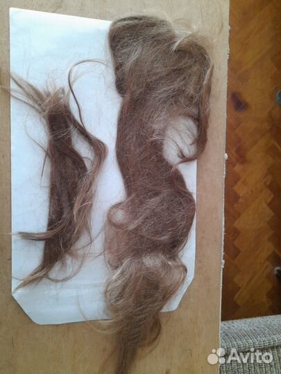 Волосы натуральные 48см,русые
