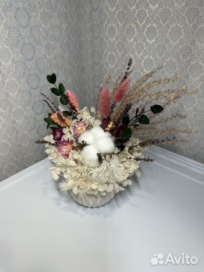 Композиция из стабилизированных цветов