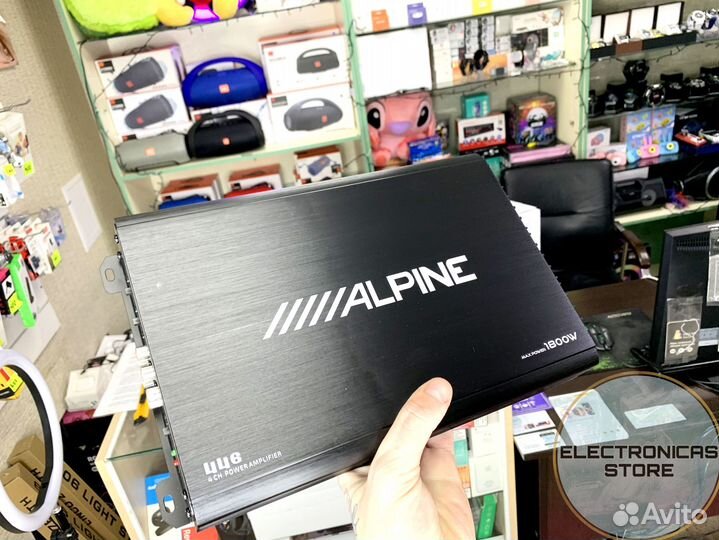 Усилитель Звука 1800 в Alpine 457 Угольный