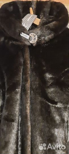 Эко шуба под норку новая р.52-54