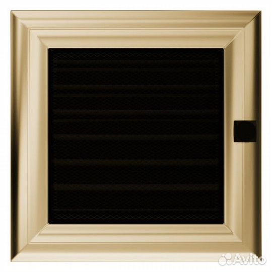 Вент решетка Kratki Оскар Латунь с жалюзи 17 х 30