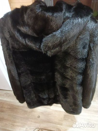 Шуба норковая 48 50 короткая черная