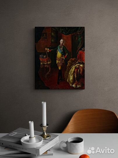 Антропов - Портрет Петра III 40х50