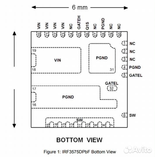 Микросхема IRF3575dtrpbf