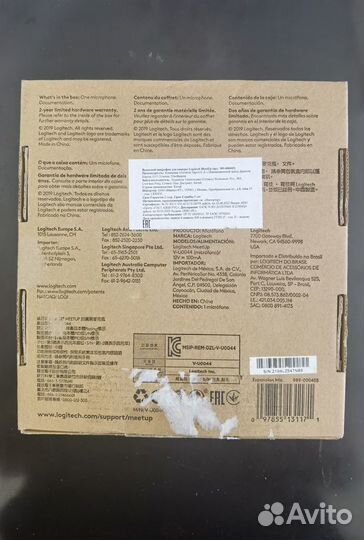 Микрофон Logitech MeetUp, черный (989-000405)