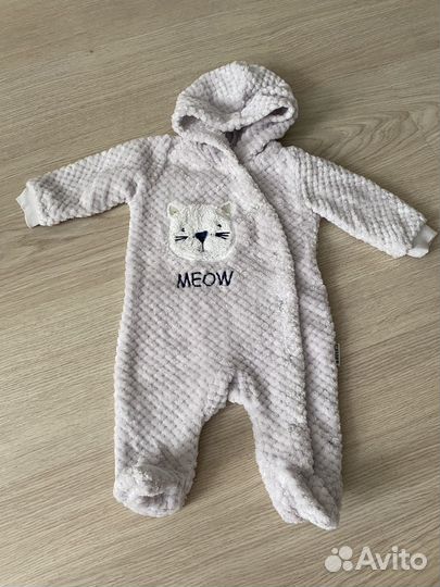 4 пакета детских вещей 56-68+комбинезон зимний