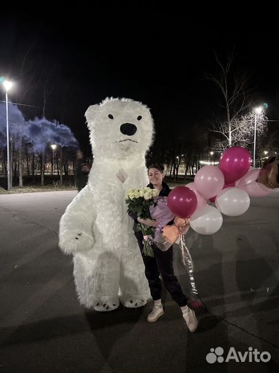 Ростовой медведь на день рождения