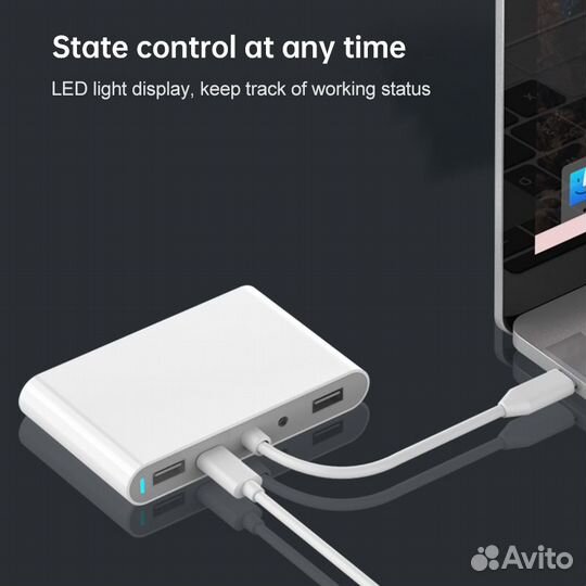 USB Хаб Type-C 7в1 на MacBook basiх