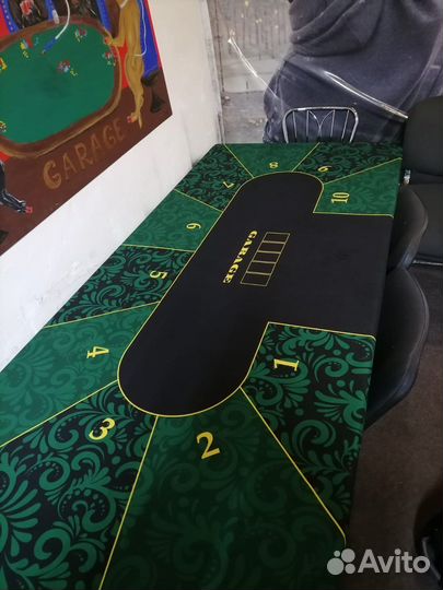 Сукно (покрытие на стол) для игры в покер