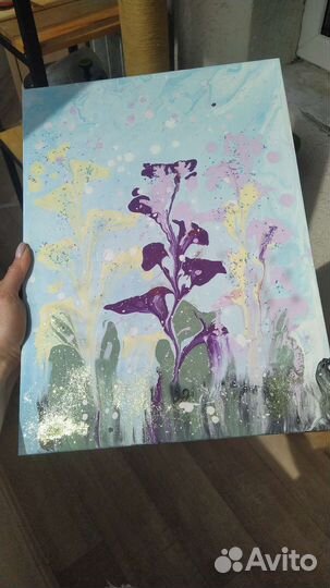 Картина Ирисы под дождём