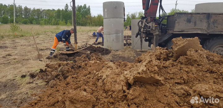 Колодец за 1 день. Углубление. Выгребная яма