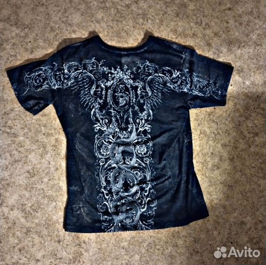 Футболка affliction type sk8 y2k skate