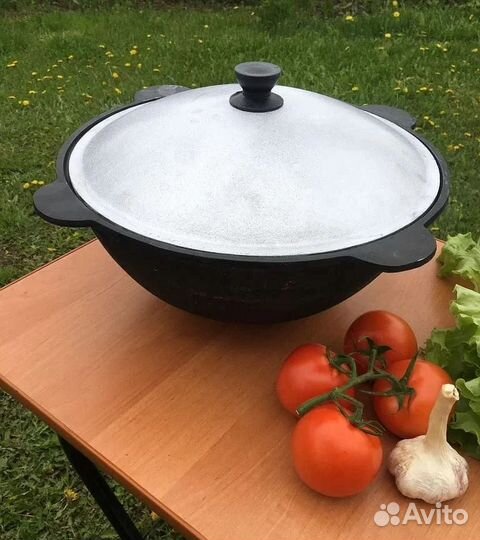 Казан чугунный узбекский 4,5; 6; 8; 10; 12; 16 л