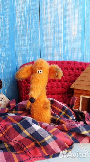 Мягкая игрушка лиса, Вязаная лиса с гусем