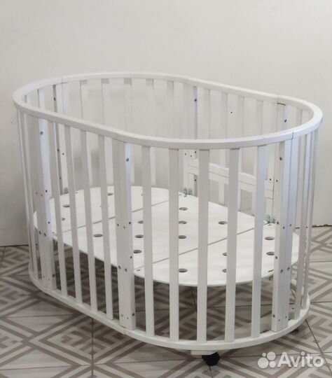 Детская кроватка трансформер круглая