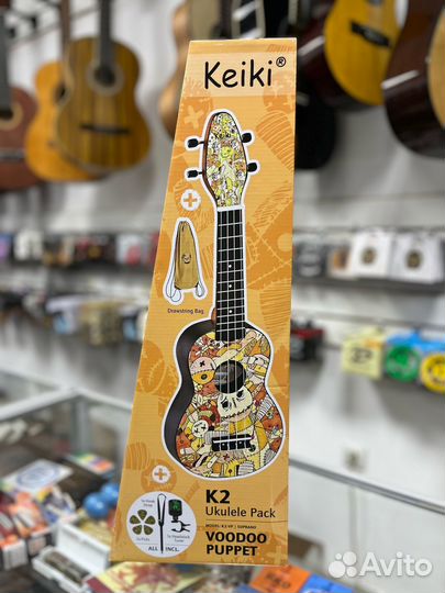 Ortega voodoo Укулеле сопрано, с чехлом и тюнером