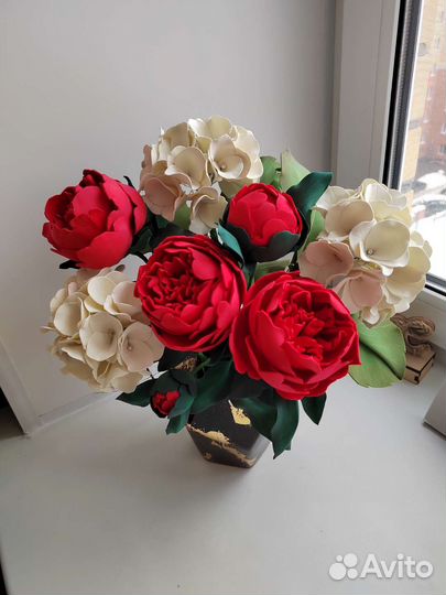 Пионы букет цветов подарок