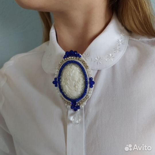 Брошь - кулон Камея