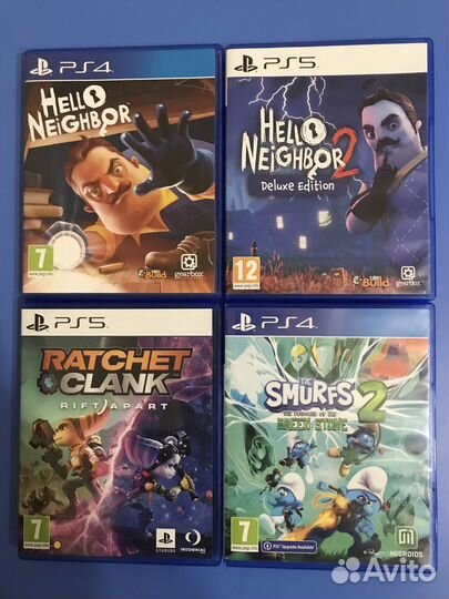 Hello neighbor 1-2 ps4 smurfs2 rutchet