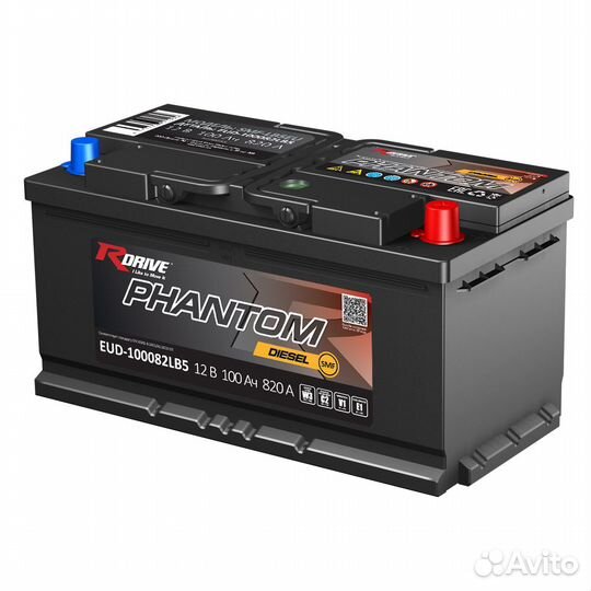 Аккумулятор RDrive Phantom 100Ач EUD-100082LB5