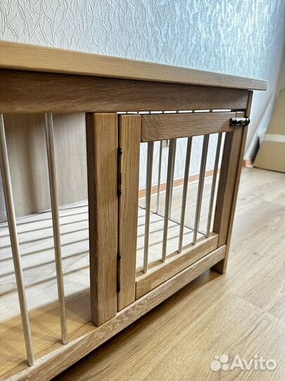 Вольер для собак в квартиру. Массив ясеня