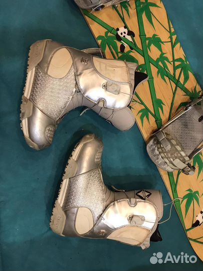 Сноуборд 144 ботинки крепления