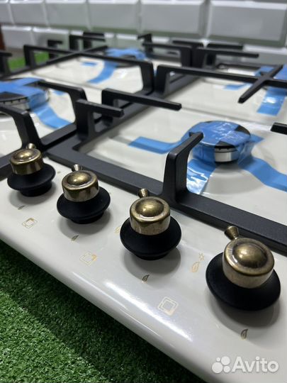 Газовая варочная панель Oasis Чугун Бежевая Новая