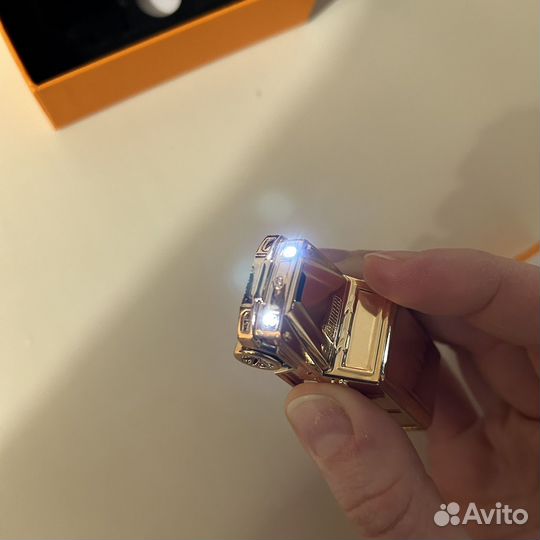 Зажигалка-брелок с фонариком электронная USB