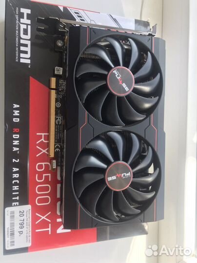 Sapphire pulse Rx6500xt с гарантие