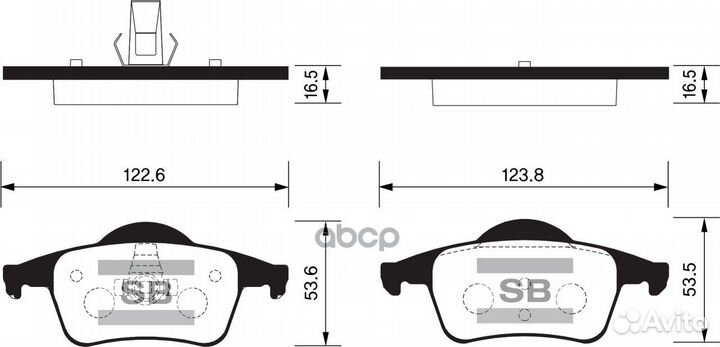 SP2123 колодки дисковые зад. Volvo S80 98/S60