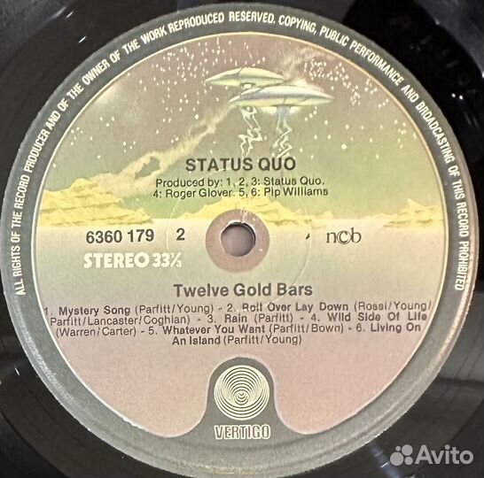 Status Quo – 12 Gold Bars (Скандинавия 1980г.)