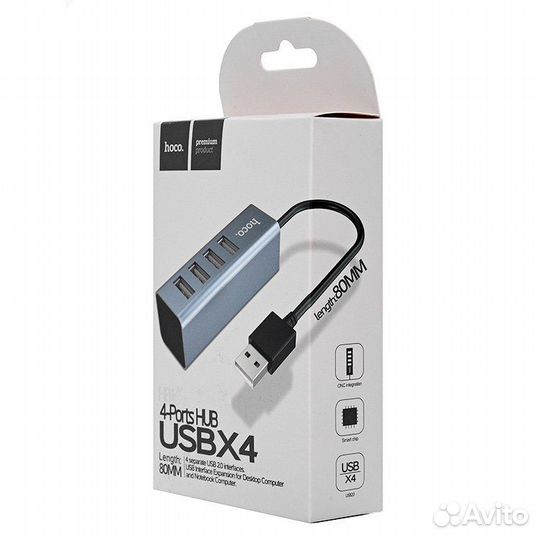 Хаб HUB 4USB hoco