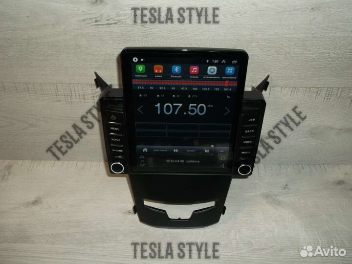 Магнитола на SsangYong Actyon Tesla Android