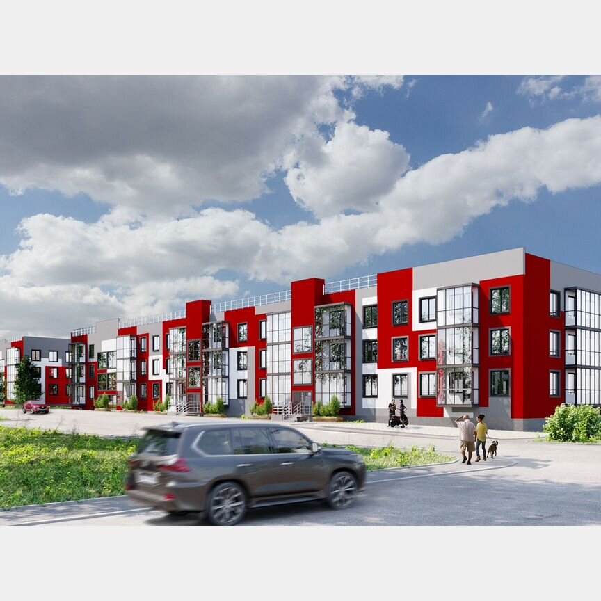 2-к. квартира, 65,8 м², 2/3 эт.