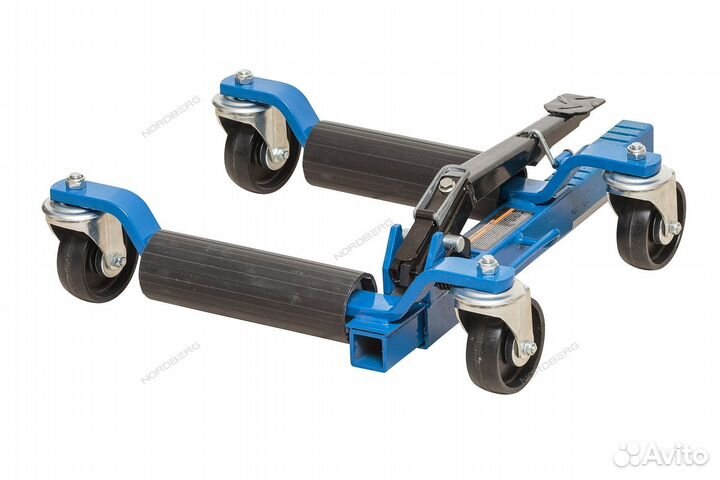Домкрат подкатной для перемещения авто без колес