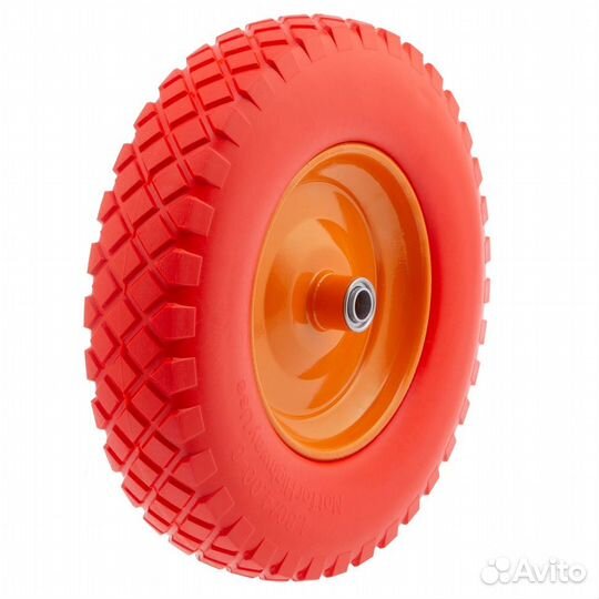 Колесо полиуретановое 3.00-8, длина оси 90/20мм