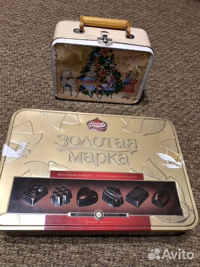 Банка жестяная коробка СССР