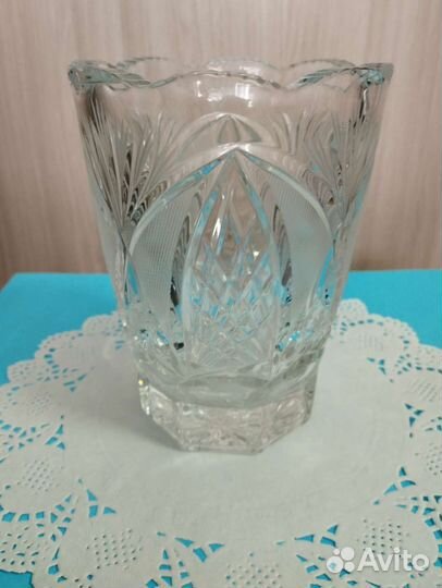 Ваза из кобальтового стекла, ссср, винтаж