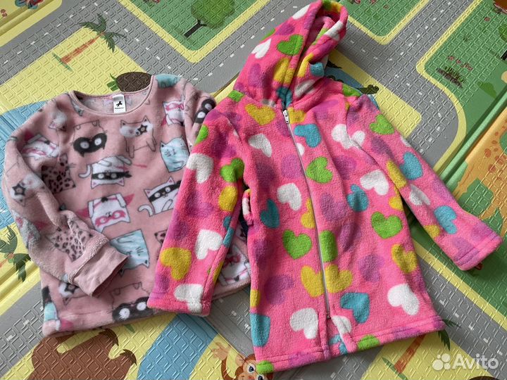 Большой пакет одежды на девочку 92 98 104