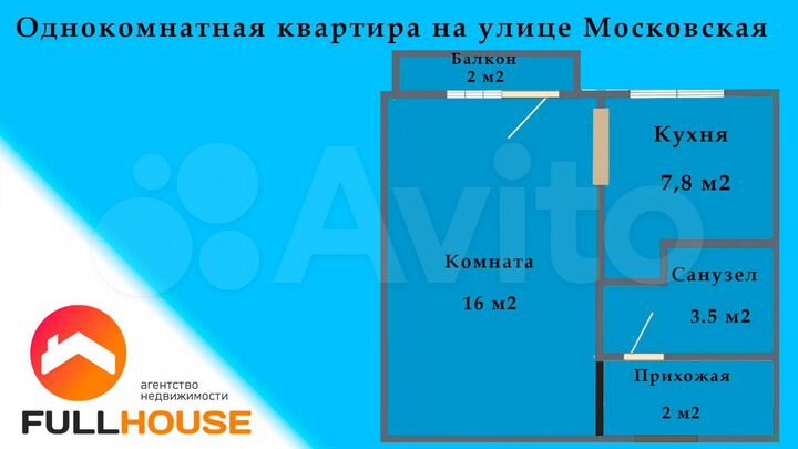 1-к. квартира, 30 м², 5/5 эт.