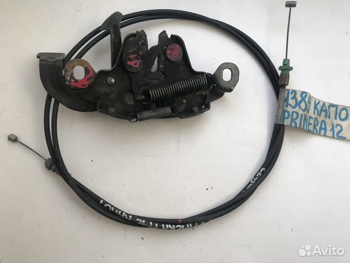 Замок и трос капота nissan primera