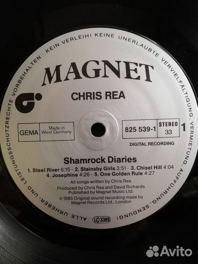 Пластинка Cris Rea / Shamrock Diaries / Germany
